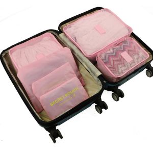 iFASHION 1410 6 in 1 Travel Package Clothes Storage Organiser Bag Pouch Storage Bag Set Portable Luggage Bag Set