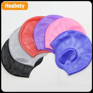 【2-3 days delivery】 Adults High Elastic Swimming Caps Men Women Waterproof Swimming Pool Cap Protect Ears Long Hair Large Silicone Diving Hat
