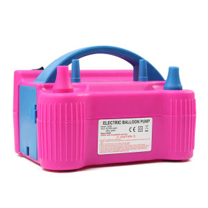 600W Portable Double Electric Balloon Air Pump Inflator Dual Nozzle Blower With UK Plug