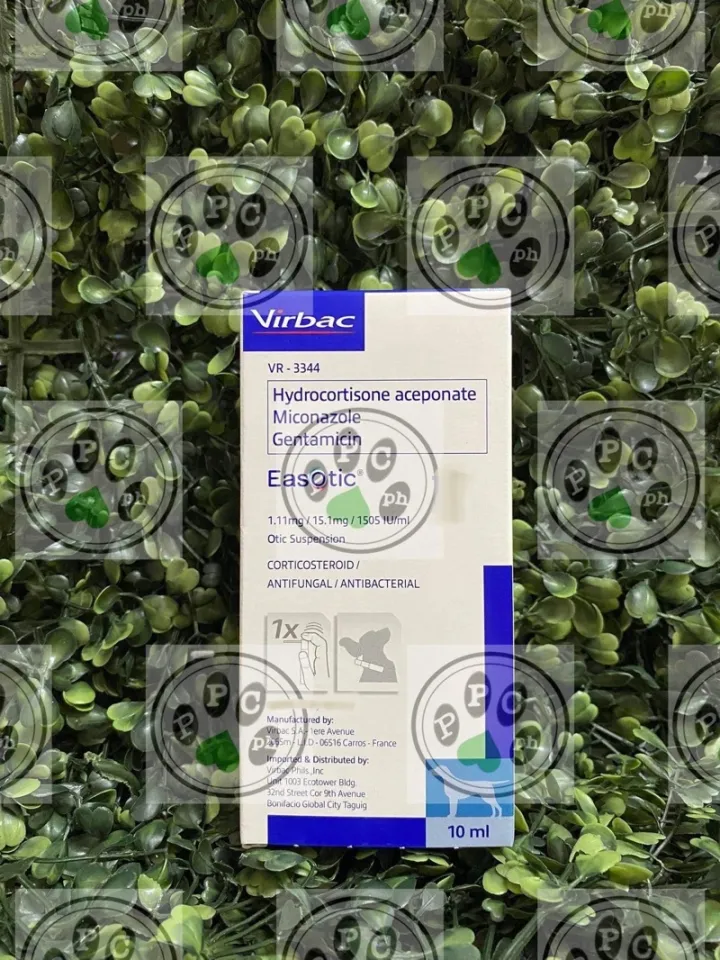 Virbac Easotic Ear Drops for Dogs 10ml All Life Stage Ear Drops