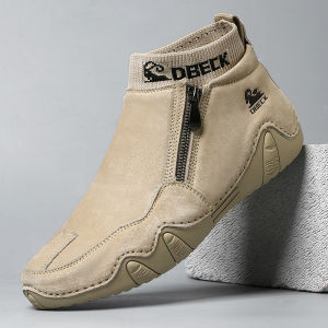 Terlaris Kulit Sepatu Boots Pria Resleting Casual Tinggi Formal Footwear Kekinian Cowok Dewasa Kerja Pesta Handmade 310