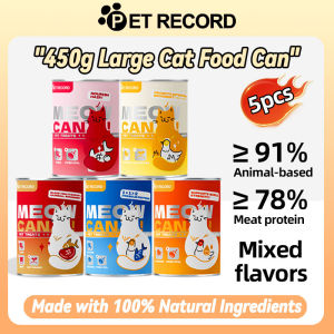 PET RECORD Wet Cat Food 450g x6 | Natural & Nutritious Cans for Kitten & Adult Cats