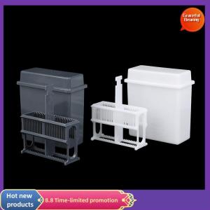 Graceful 24 Slots Staining Jar Rack for Microscope SlidesSlides Staining Rack Dish Set