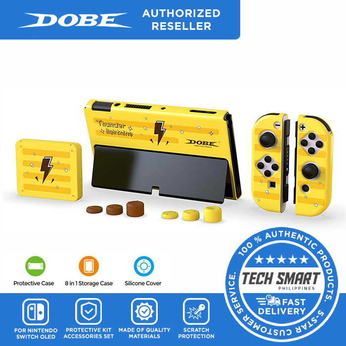 DOBE Protective Kit Accessories Set for Nintendo Switch OLED Yellow Local Supplier Warranty For Gaming Accessories Yellow Handle Crystal Case For Nintendo Switch Lazada Lazada PH