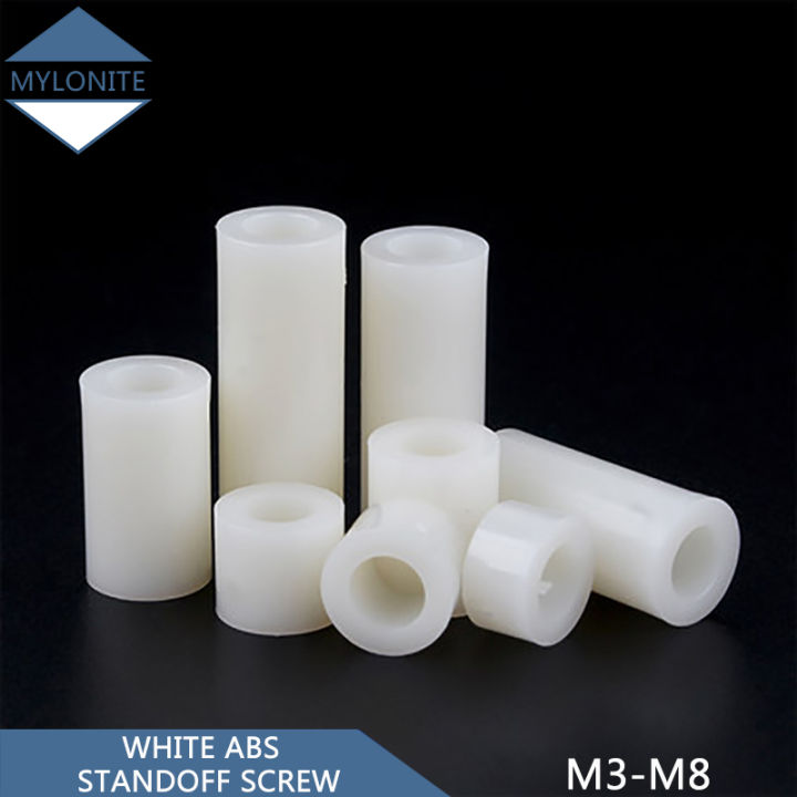 Ready Stock M3 M4 M5 M6 White Nylon Non Threaded Spacer Abs Standoff