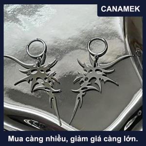 【CANAMEK】 Grunge thẩm mỹ không thường xuyên gai dangle Bông tai Y2K Punk retro thời trang đồ trang sức hình học cho phụ nữ Quà Tặng