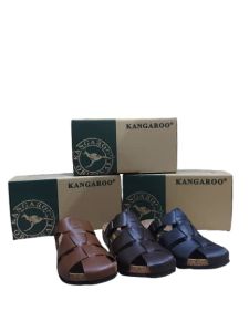 ( KANGAROO ) ORIGINAL / MENS GENUINE LEATHER / CASUAL SANDAL