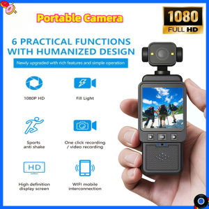 Handheld 1080p 180 ° Rotating Mini Portable Anti-shake Camera Wearable Night Vision Wifi Sports Camera Cycling Recorder