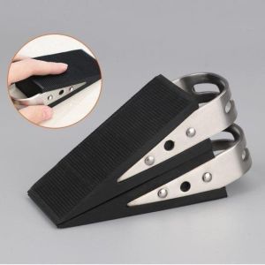Door Stopper Silicone Rubber Blocker Protector 1pcs Block Guard Wind Wedge Anti Skid Heavy Duty Safety