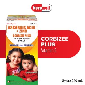 CORBIZEE PLUS Vitamin C + Zinc Syrup 250 mL