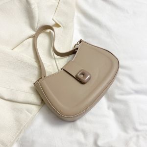 Tas Saddle Bag Import Kekinian Live Shopping Terbaru 2023 Wanita Kulit Selempang Bahu Pundak Mini Slingbag Cewek Warna Pastel Beige Korean Style