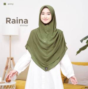Azmeela Raina Khimar Instant Ruffle Bahu Cantik & Anggun
