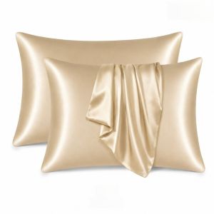 MINIFELE 262 Smooth Cooling Satin Pillowcase Moisture-Wicking Soft Breathable Silk Pillow Case Soft Easy-Care Pillowcase For Sleeping