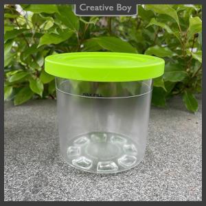 [Creative] Ice Cream Pints Cup For Ninja Creamie Ice Cream Maker Cups Reusable Can Store Ice Cream Pints Containers With Sealing