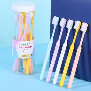 แปรงสีฟันแบบกระปุก (1กระปุก10ด้าม) แปรงขนนุ่ม แปรงสีฟัน แปรงสีพาลเทล