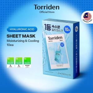 [Torriden ] DIVE IN Low Molecular Hyaluronic Acid Facial Serum Sheet  10 pcs/，100% Cellulose Sheets for