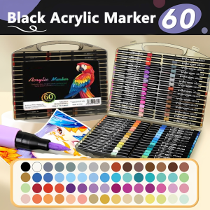 Acrylic marker sets (8 colors/12 colors/60 colors/80 colors) colored pens highlighters art supplies markers art supplies