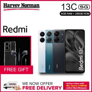🔥🔥 SPECIAL PRICE🔥🔥Redmi 13C 4G Smartphone | 8GB RAM + 258GB ROM | WITH EARPHONE AND COVER / 2 YEARS WARRANTY BY HARVEY NORMAN.CO