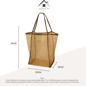 Large Capacity Mesh Beach Bag Toy Storage Bag Multi-Functional Travel Handheld Swimwear Hollow out Storage Bag Nylon Mat