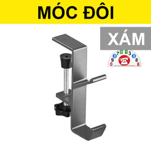 Móc Kẹp Cạnh Bàn Có Thể Điều Chỉnh Giá Đựng Đồ Móc Treo Balo Móc Treo Văn Phòng