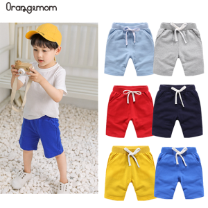 เสื้อผ้าเด็กฤดูร้อนแฟชั่นใหม่เด็กเด็กชายและเด็กหญิงสีที่บริสุทธิ์เข็มขัดผ้าฝ้ายกางเกงขาสั้นกางเกงขาสั้นที่มีคุณภาพสูง