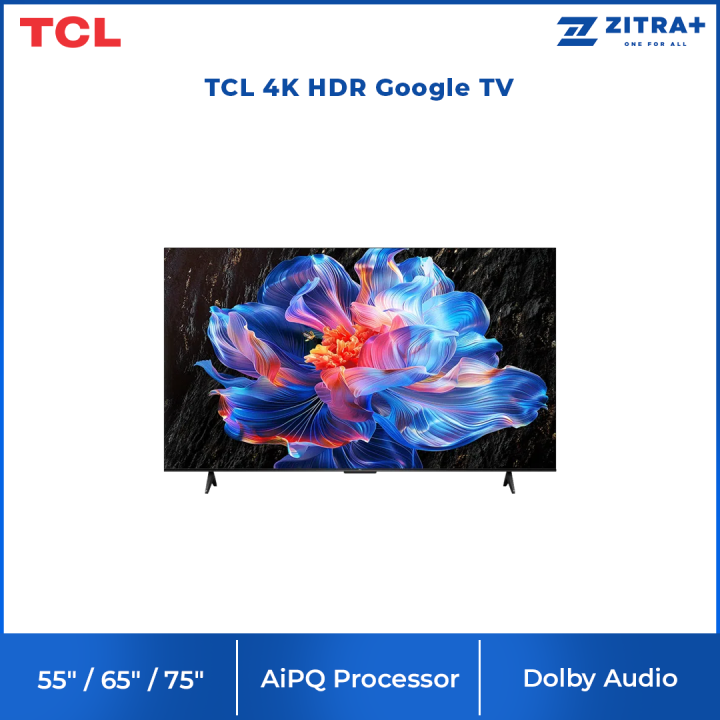 [2025 New Model] TCL 55"/65"/75" 4K HDR Google TV | P61K Series | Dolby ...