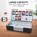 HEIYING Switch Game Card Case for Nintendo Switch / OLED / Lite,Customized Pattern Portable Travel Carry Case with 72 Game Card Slots and 24 Micro SD Cards Slots. 