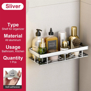 Aluminum Bathroom Rack Bathroom Corner Rack Shampoo Shower Dew Rack Bathroom Cosmetic Storage Rack