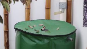 100/200/225L water collection bucket tank Eva rain barrel foldable rain storage outdoor rain harvesting tool gomy my