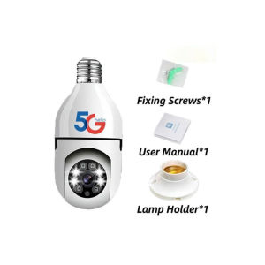 CCTV Camera V380 Pro Bulb Camera Connect to Cellphone 360° Rotate Light Bulb Shape Auto Tracking with Voice and Speaker 1080P Smart Security Camera