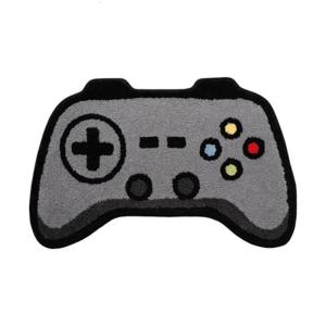 Đen Gamepad Thảm phòng tắm thấm nước mềm nonslip thảm cho phòng ngủ hoặc sàn lông rug nonslip thảm có thể giặt