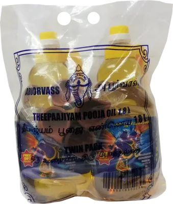 ABOORVASS THEEPAAJIYAM POOJA OIL 1.8L TWIN PACK