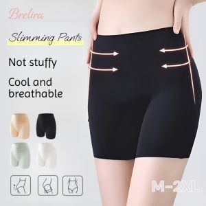 『Brelira』Shaping Pants High Waist Tummy Control Seamless Safety Shorts Sculpting Effect Comfort Fit Pants