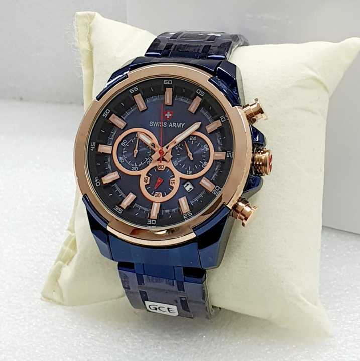 Jam tangan discount swiss army chronograph