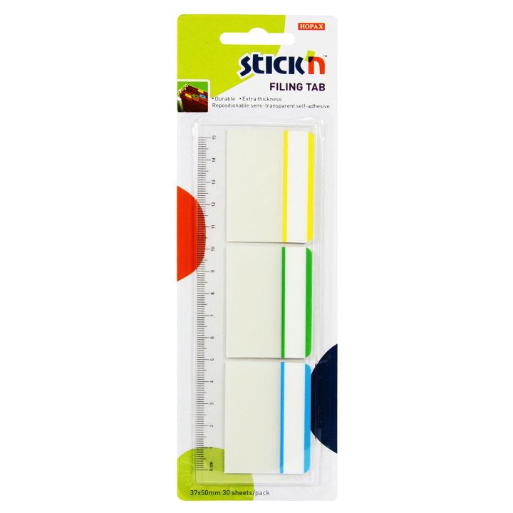 ฟิล์มโน้ตดัชนี ชนิดแข็ง Filing Tabs STICK’N #21360 ( จำนวน 1 แพ็ค ...