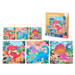 UFANSM Cartoon Pattern Advanced ic Childrens Puzzle Multicolor Leveled Easy To Difficult Jigsaw Creative Exercise Attention Developmental Toys 3-6 Years Old