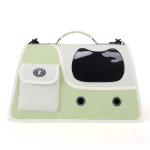 กระเป๋าสัตว์เลี้ยง กระเป๋าเป้ใส่แมว&สุนัข  กระเป๋าสะพายไหล่ ผ้าแคนวาส แบบนิ่ม ระบายอากาศ ขนาดเล็ก แบบพกพา  กระเป๋าแมว ถุงซิปรูด