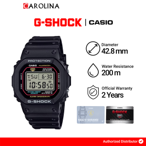 Jam Tangan Pria Casio G-Shock DW-5600RL-1D Digital Black Dial Black Rubber Band