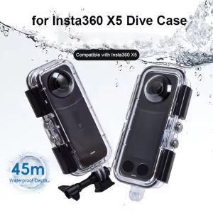 Vỏ bảo vệ chống nước dưới nước Dành cho Insta360 X5 vỏ lặn trong suốt 45 M
