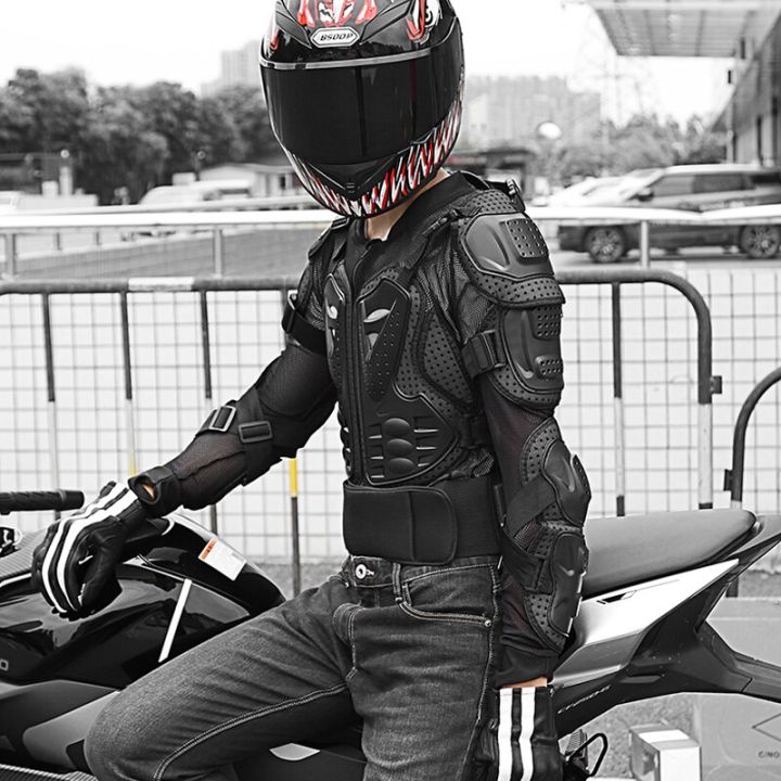 Motorcycle Gear Mens Biker Outfit Pro Black Leather Motorcycle
