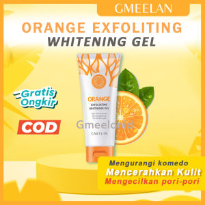 Gmeelan Orange Exfoliating Whitening Gel 100g Skincare Eksfoliasi Peeling Wajah Tangan Leher Badan dan Mengurangi Komedo
