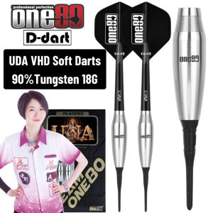 ONE80 SOFT TIP DART - 18G UDA (UNA LIN Player Model) 90% Tungsten Soft Darts (DART ARROW LEMBUT)