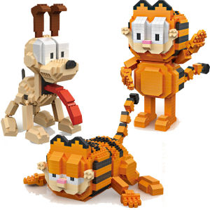 New Hot Mini Original LOZ Diamond Building Block Cat Dog Animal Garfield/Odie Educational Toy LOZ 9757 9758 9759 Building Blocks Gift