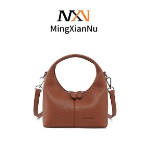 Mingxiannu Mini Cute Women Handbag PU Leather Simple Solid Phone Designer Bag Wanita Beg Perempuan