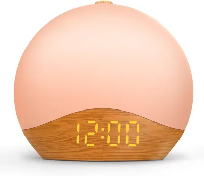Sunrise Alarm Clock White Noise Sound Machine with 26 Soothing Sounds 17 NightLights Bluetooth Speaker Wake Up Light Alarm Clock for Bedrooms Heavy Sleepers Ideal Gift for Baby Kids Seniors