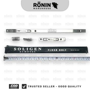 SOLIGEN Grendel tanam 201 12 18 24 inch selot slot pintu flush bolt