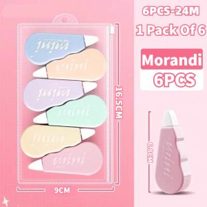 24M Mini Correction Tape 6PCS  Correction Supplies Stationery
