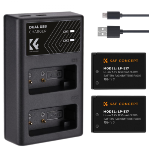 K&F LP-E17 battery + charger