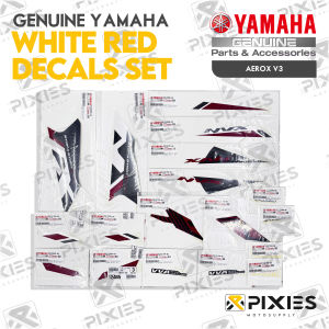 YAMAHA AEROX V3 THAILAND DECALS STICKER SET FOR YAMAHA AEROX VERSION 3 VIVID BLACK / SILVER STAR SET