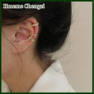 Hmeme Delicate Zircon Cute Clip Earrings Female Buckle Ear Cuff No Piercings Cartilage Ear for Women Fashion Jewelry